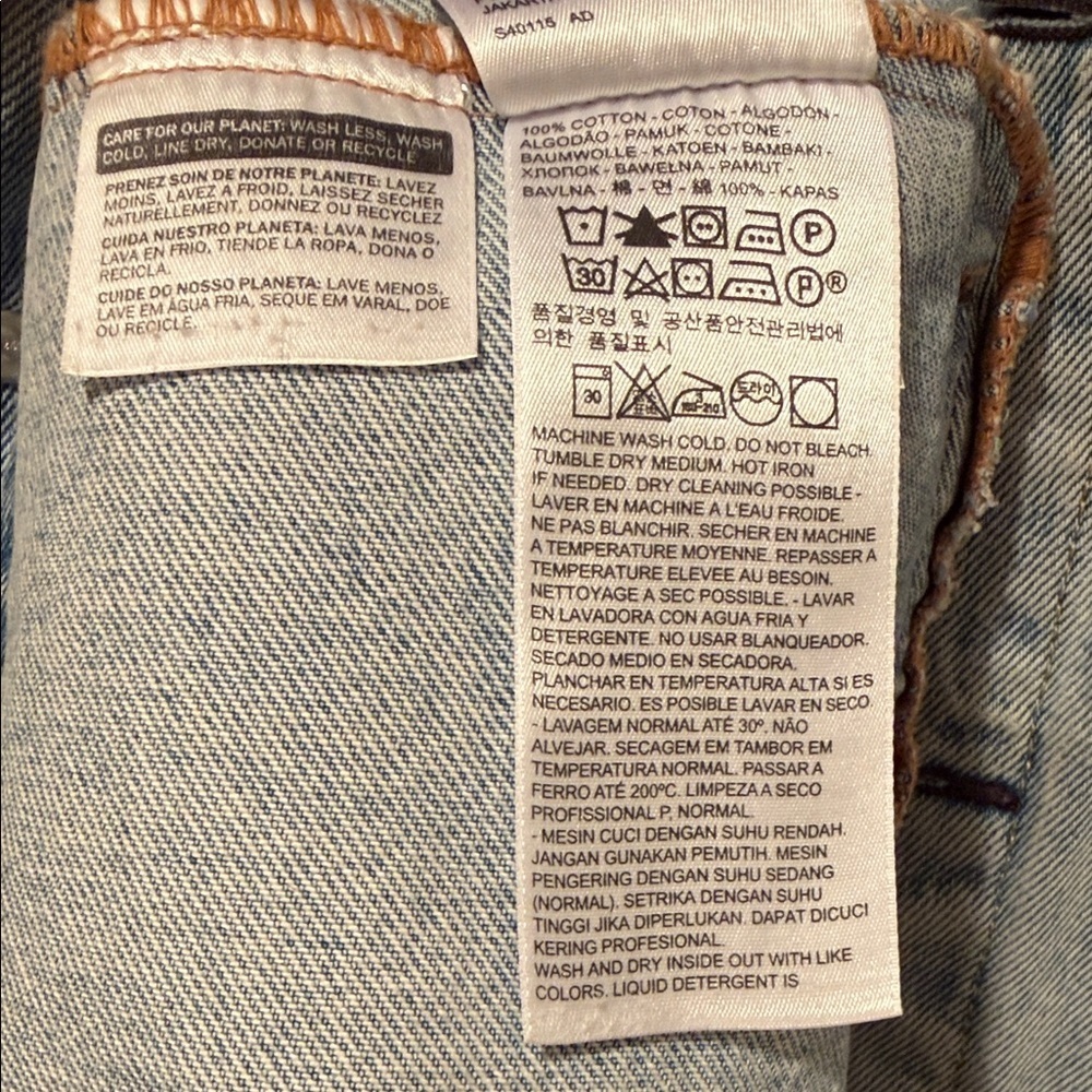 Levi’s Light Wash Trucker Jacket Men’s M Classic Denim Vintage Style - Picture 6 of 8
